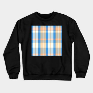 Spring Aesthetic  Aillith 1 Hand Drawn Textured Plaid Pattern Crewneck Sweatshirt